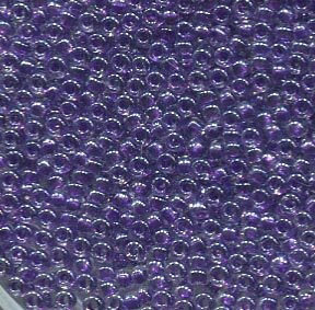 50gr. 15/0 Roc. Spankling Violet Lined Crystal 1558