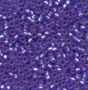 50gr.  15/0 Roc. Semi Matt Dyed Silverlined Purple 1654
