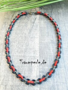 Anleitung Kette Rock´n Roll in Rot von Tanja Fritsche