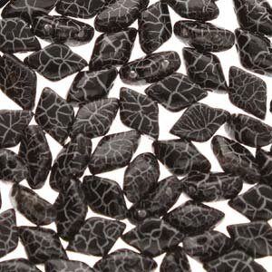 MATUBO® GEMDUO® OPAK BLACK/ WHITE IONIC 02010/24619