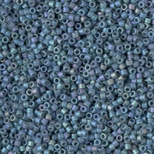 11/0 Delica Matte Opaque Glazed Moody Blue AB  2316
