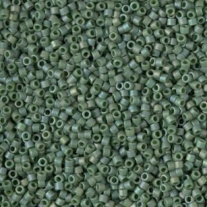 11/0 Delica Matte Opaque Glazed Basil Green AB  2312