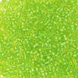 11/0 Delica Fancy Lined Celery 2376