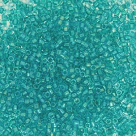 11/0 Delica Fancy Lined Teal Green 2380