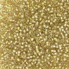11/0 Delica Fancy Lined Champagne 2396