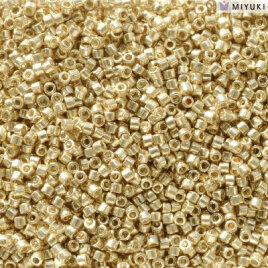 11/0 Delica Duracoat Galvanized Pale Gold  2501