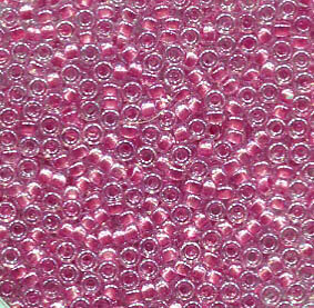 50gr. 15/0 Roc. Sparling Rose Lined Crystal 1524