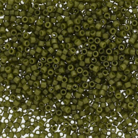 11/0 Delica Opak Duracoat Dyed Moss Green 2357