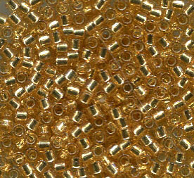 50gr- 11/0 Delica Silver Lined Gold 42