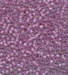 50gr. 15/0 Roc. Crystal Lined Pale Lilac AB 2201