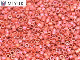 11/0 Delica Matte Opaque Glazed Carnelian AB 2306