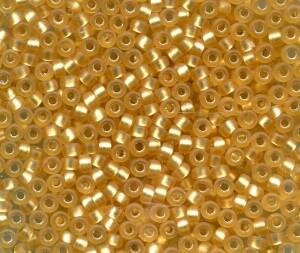 50gr.15/0 Roc. Silverlined Matt Dark Gold 4F