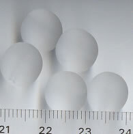 Glasperlen Klar Matt