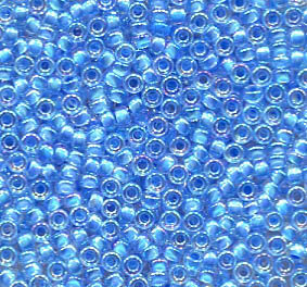 50gr. 15/0 Roc. Crystal Lined Light Blue AB 2205