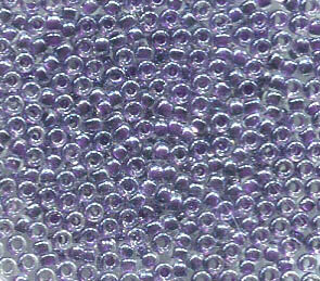50gr. 15/0 Roc. Grape Lined Crystal  223