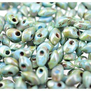 Magatama Long Seaform Green Picasso 4514