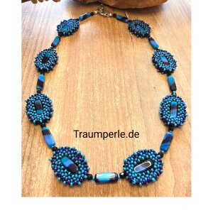 Anleitung Kette Paris Blau/Türkis von Tanja Fritsche