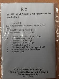 Anleitung Kette Rio Grün/Braun von Tanja Fritsche