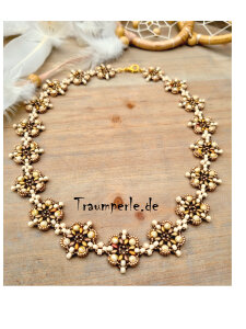 Anleitung Kette Lisette Braun/Beige von Néle Kábelová