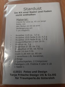 Anleitung Kette Stardust von Tanja Fritsche