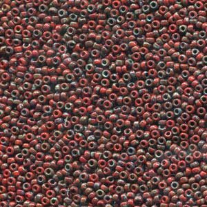 11/0 Roc. Opak Garnet Red Picasso 4513