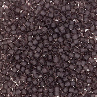 11/0 Delica Matt Transparent Dark Smoky Amethyst 2405