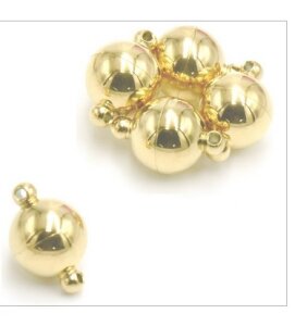 Magnetverschluß 14mm Goldfarben