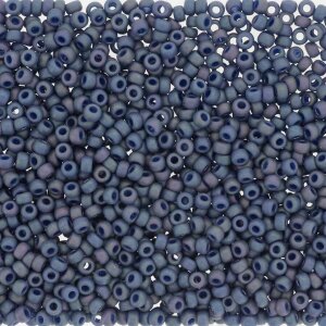 11/0 Roc. Matt Opak Glaze Rainbow Nebula Blue 4703