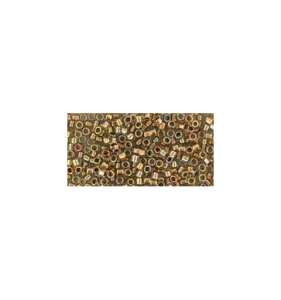 11/0 Treasure Gold lined Crystal Rainbow 994