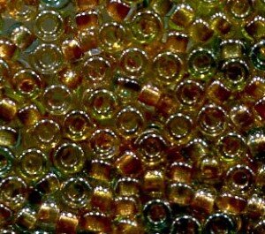 50gr. 15/0 Roc. Lined Met. Mix Gold Beg. Aqua 3051