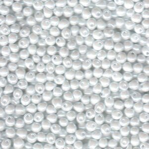 3,4mm Tropfen White Pearl 420