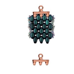 SUPERDUO ENDSTÜCKE ROSE GOLD PLATE