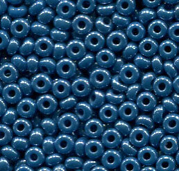 2,6mm Rocailles Blau Perlglanz 38220