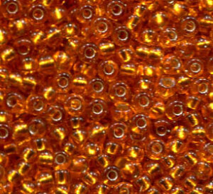 2,6mm Rocailles Kupferorange mit Silbereinzug 97000 #1