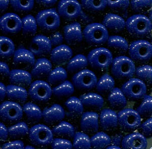 Kopie von 2,6mm Rocailles Opak Dunkelblau 33070 #1