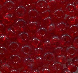 4mm Rocailles Rot Transparent 90070