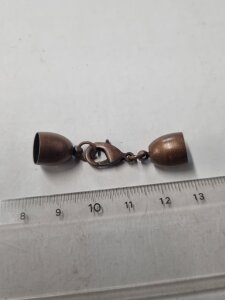 10mm Klebeverschluß Kupferfarben