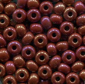 4mm Rocailles Opak Rot Rainbow 14600