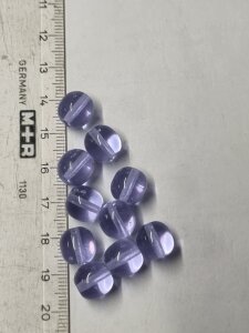 Glasperlen Transparent Blau-Violet