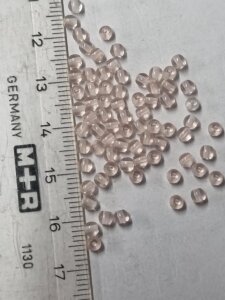 3mm Glasperlen Transparent Hell Rosa