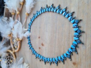 Anleitung Kette Angel Wings in Blau von Tanja Fritsche