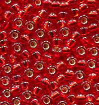 50gr. 15/0 Roc. Silverlined Ruby  11