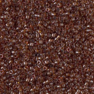 11/0 Delica Transparent Dark Topaz Luster 1891
