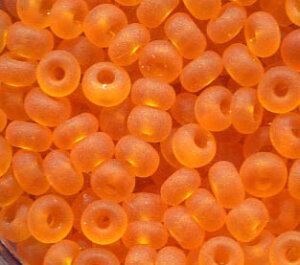 4mm Rocailles Orange Transparent Matt 90000