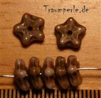 Glasperlen Blume Braunbeige