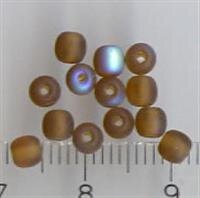 4mm Glasperlen Dunkelbraun Matt AB