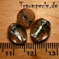 Glasperlen Klar mit Farbpunkte