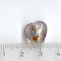 Glasperlen Herz Rosa