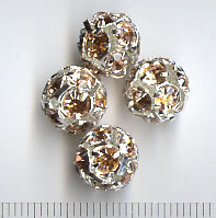 10mm Crystalkugel Light Rose
