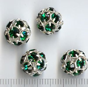 10mm Crystalkugel Emerald